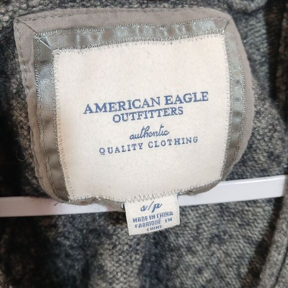 American Eagle Gray Wool Blend Sweater Vest Small - Picture 8 of 8